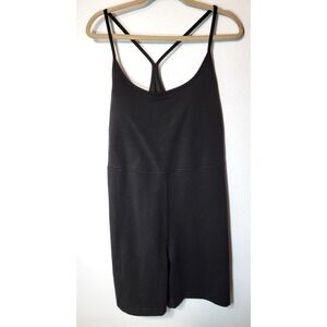 Old Navy Black Powerchill Go-Dry One Piece Short Romper Racerback Size XL